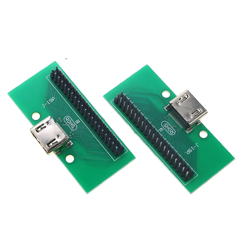 Cltgxdd Placa de prueba PCB de tipo A, adaptador de conector hembra HDMI, 19 pines, paso de 2,54mm, Compatible con HDMI - imagen 5