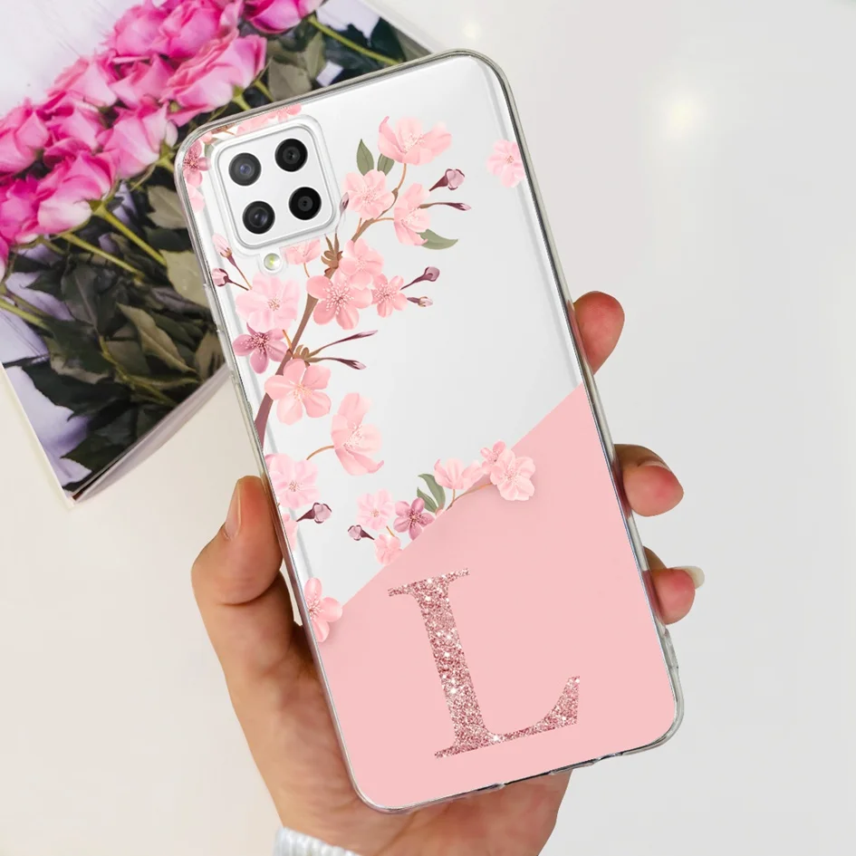 Funda para Samsung A22 5G, funda SM-A226B de silicona transparente suave con letras bonitas, funda de teléfono para Samsung Galaxy A22 4G A22S 5G, parachoques - imagen 5