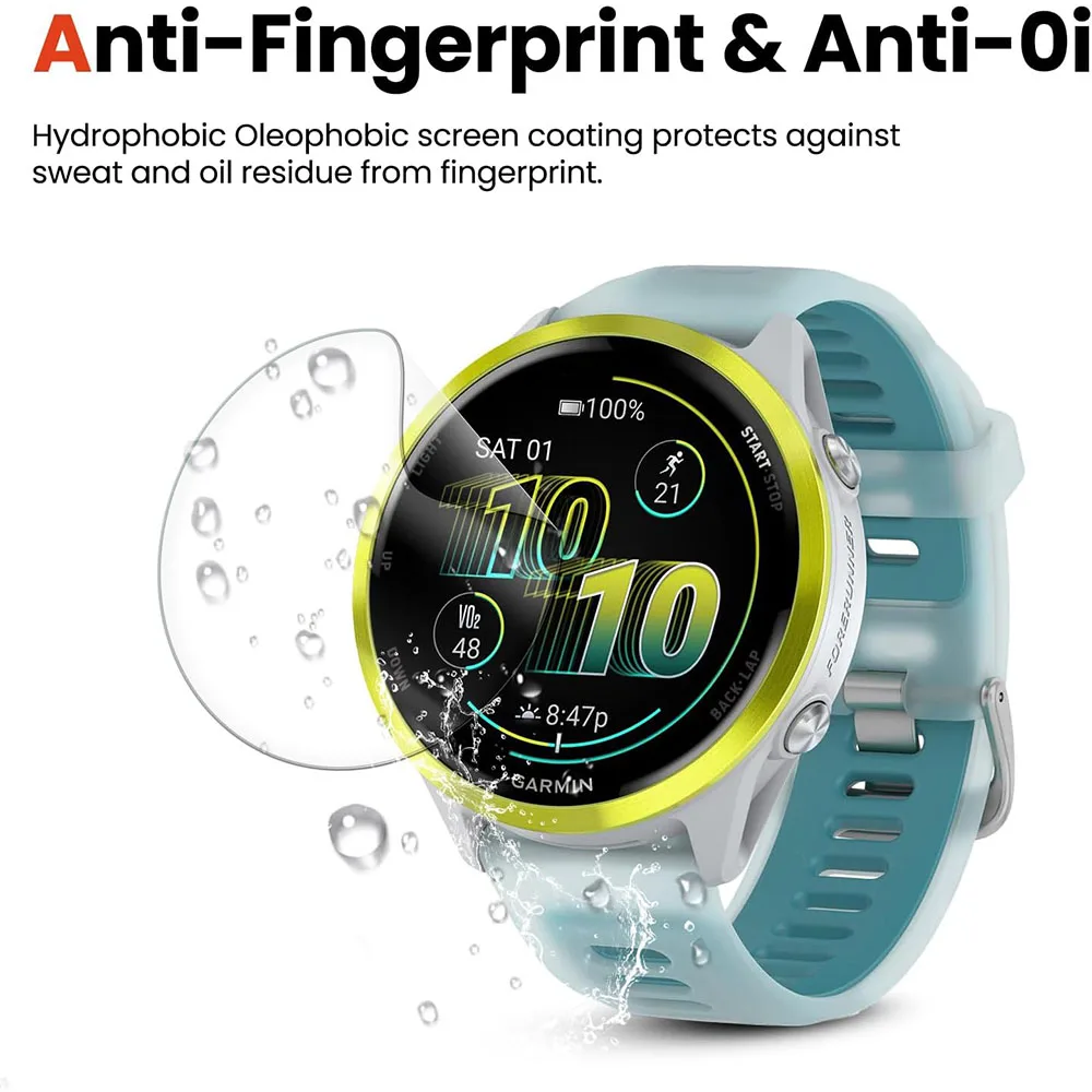 Película protectora de hidrogel para Garmin Forerunner 570 42mm 47mm Protector de pantalla película protectora suave de TPU para Garmin Forerunner 970 - imagen 2