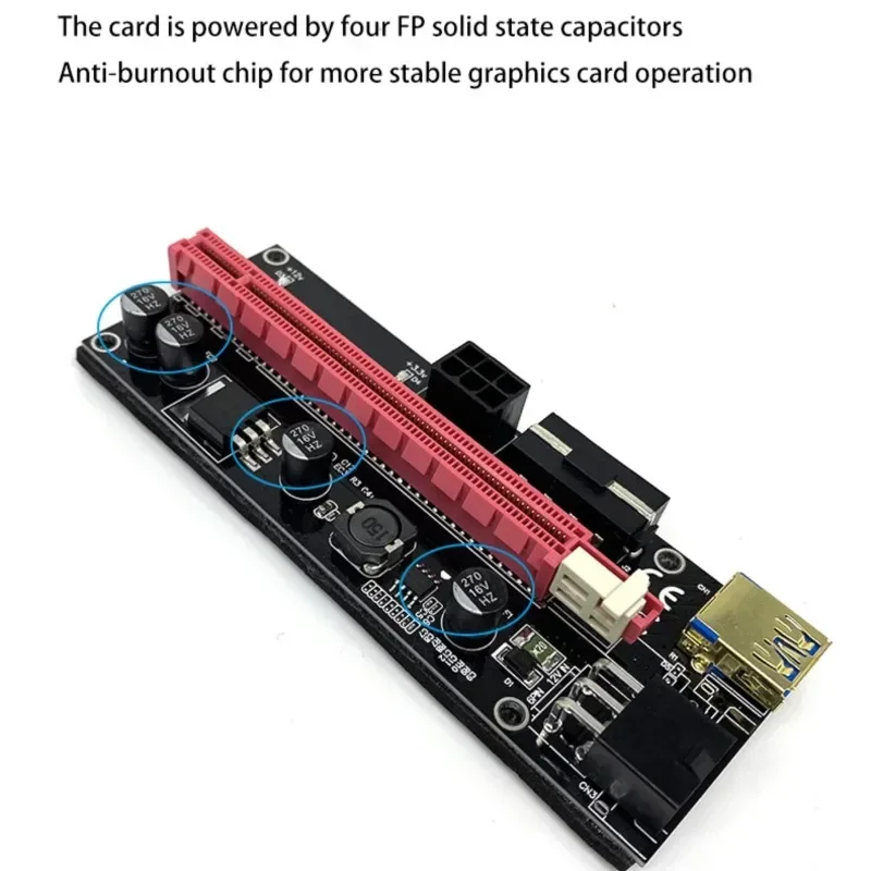 Tarjeta gráfica externa para ordenador portátil PCIe a PCI Express 16x expansor GDC BTC Antminer Miner Mini PCIe a PCI-E ranura tarjeta de minería - imagen 4