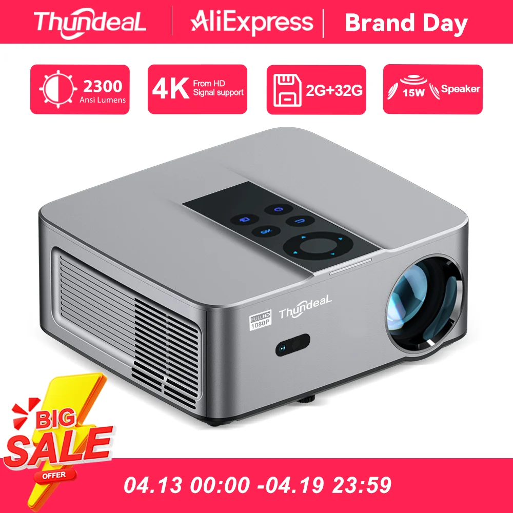 ThundeaL Proyector Portátil TD98W Full HD Android WiFi 3D - imagen 5