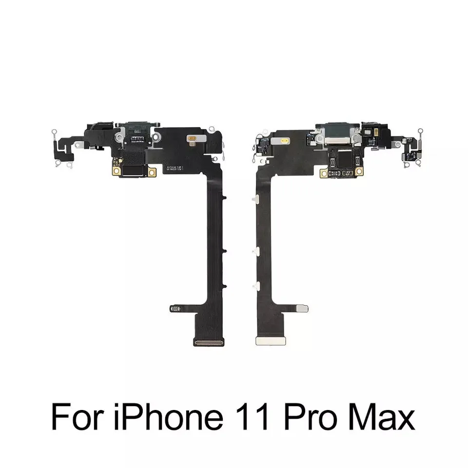 Cable flexible de base de carga para iPhone X XR XS 11 Pro Max, módulo de puerto de carga con reemplazo de micrófono - imagen 5
