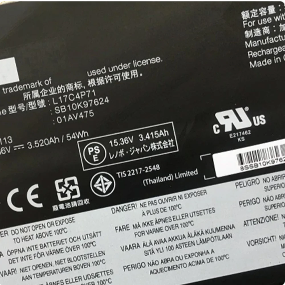 L17C4P71 01AV474 01AV475 L17M4P71 SB10K97623 01AV499 L17C3P71 batería Original para Lenovo X1 YOGA GEN 3 2018 - imagen 4