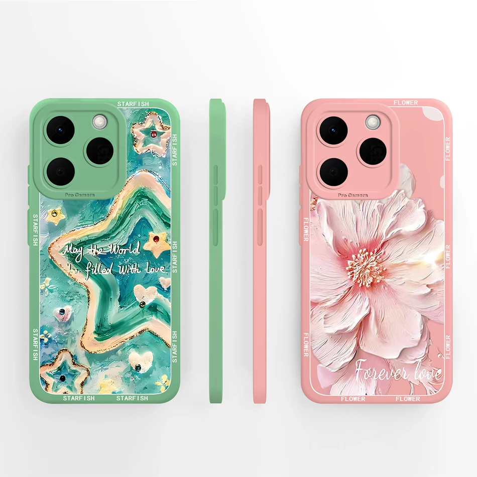 Para Realme 15T 15X 5G funda de teléfono mariposa Rosa suave silicona líquida anticaída cubierta para Realme 15 T X parachoques ligero - imagen 3