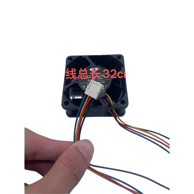 Ventilador de refrigeración con control de temperatura PWM de 4 cables, 6cm, 6025, 12V, 0,35a, con doble rodamiento de bolas, ventilador con caja de fuente de alimentación - imagen 4