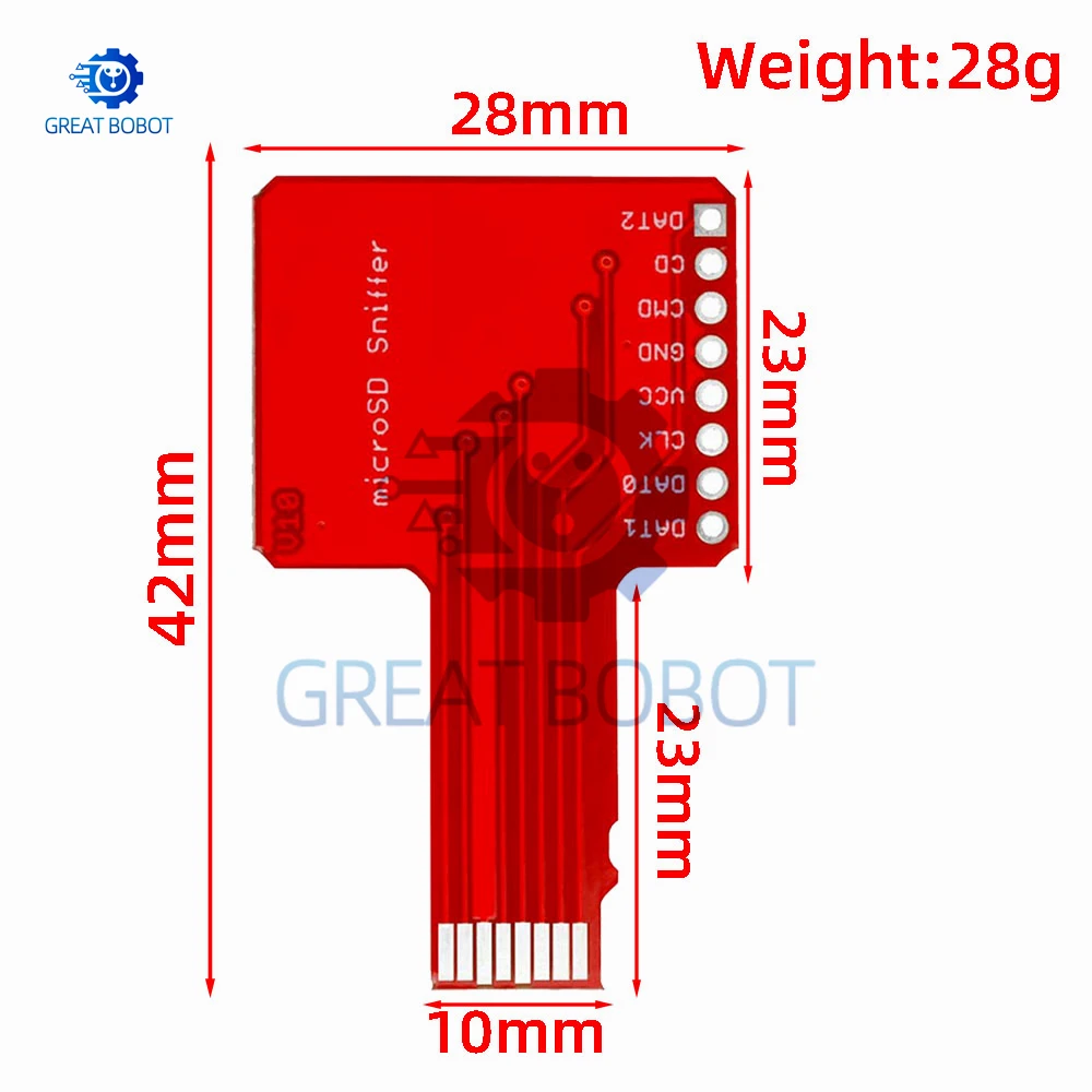 1 ~ 3 uds Micro SD Sniffe tarjeta TF módulo de placa adaptadora spi para arduino - imagen 2
