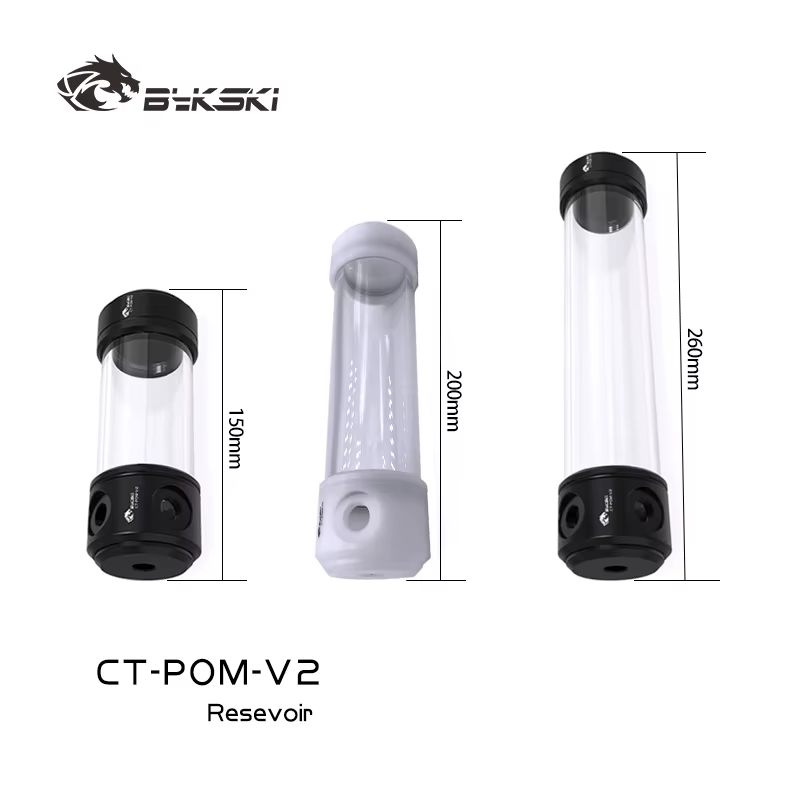 Bykski CT-POM-V2 Deposito Refrigerante PC Acrilico 2 Cilindros - imagen 5