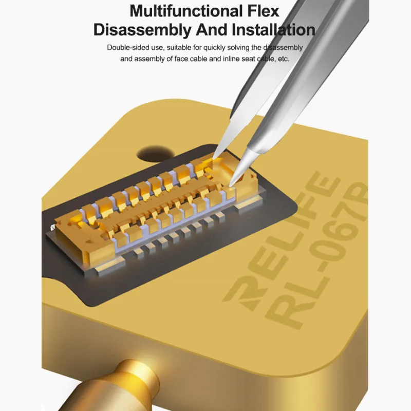 RELIFE RL-067B Mesa de planchar pequeña multifuncional 3 en 1 para teléfono 936/T12/210 A9-A18 Pro Nano Estación de soldadura de calentamiento rápido - imagen 4