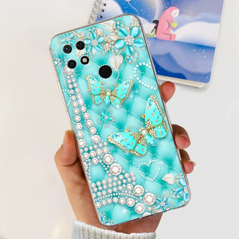 Para Redmi 10C Funda de silicona TPU Funda suave para Xiaomi Redmi 10C Funda de teléfono moda flor delgada Funda para Redmi10C 10 Power Coque - imagen 2