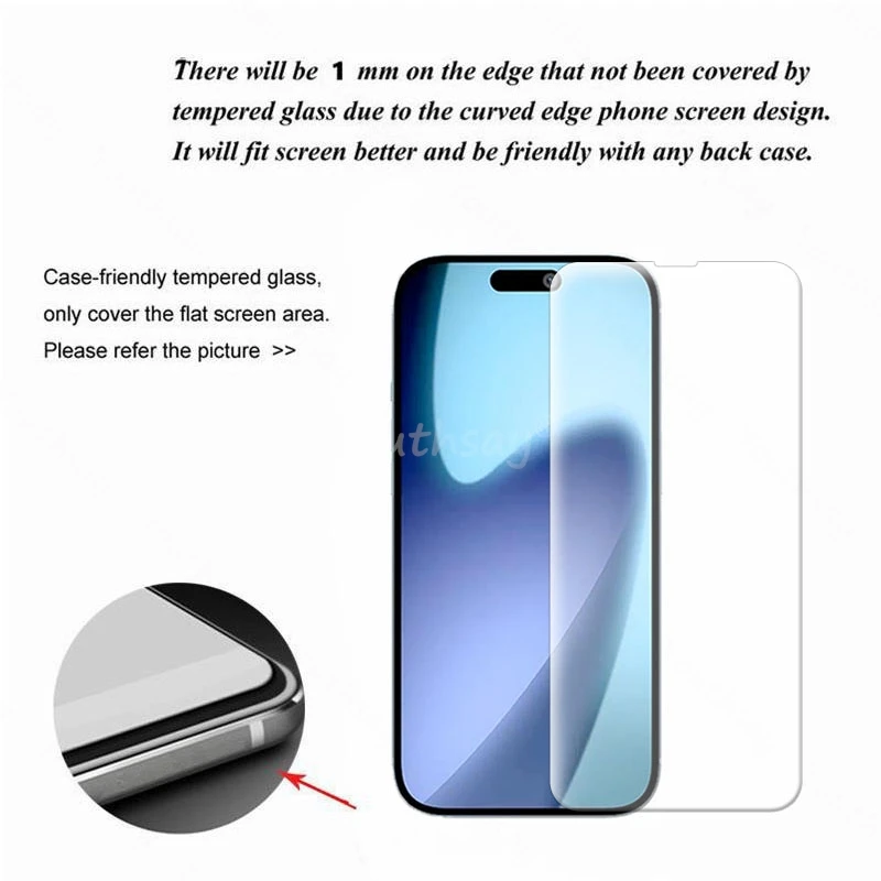Para iPhone 17 película templada de vidrio de aire iPhone 17 Protector de pantalla de teléfono de vidrio de aire película templada iPhone 17 vidrio de aire - imagen 4