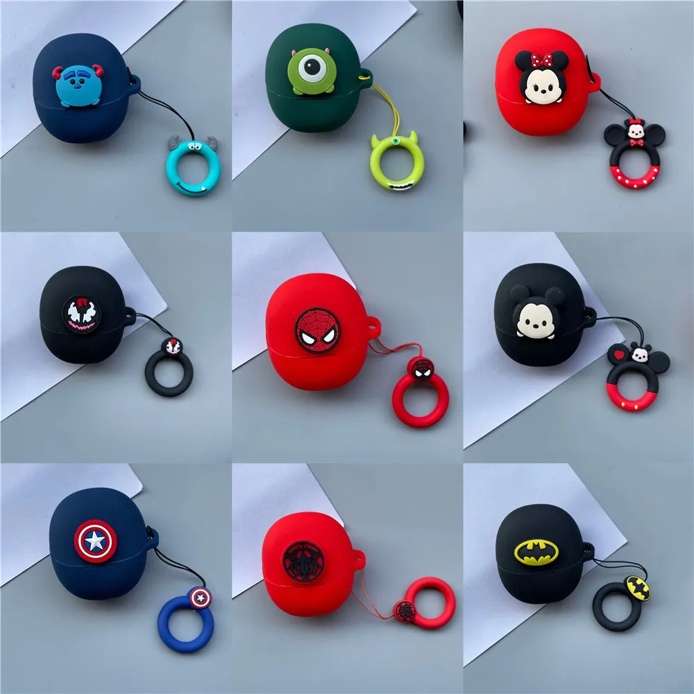 Funda protectora de dibujos animados para auriculares inalámbricos SoundPEATS Air5, carcasa antideslizante, cubierta antideslizante impermeable a prueba de polvo