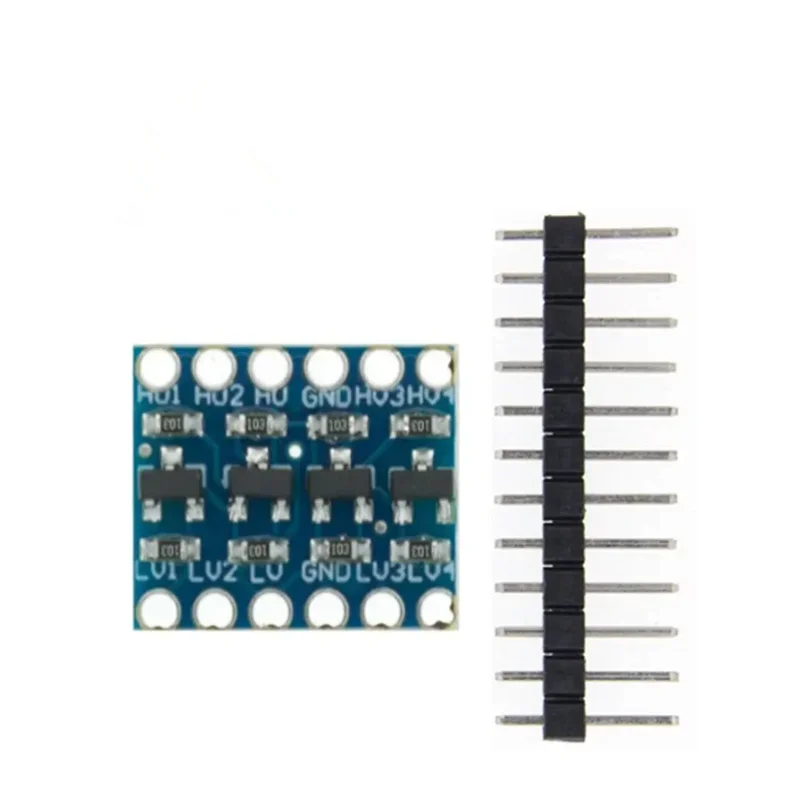 Convertidor de nivel lógico IIC I2C de 4 canales, módulo bidireccional de 3V a 5V, palanca de cambios de nivel para Arduino, 5/10 Uds. - imagen 2