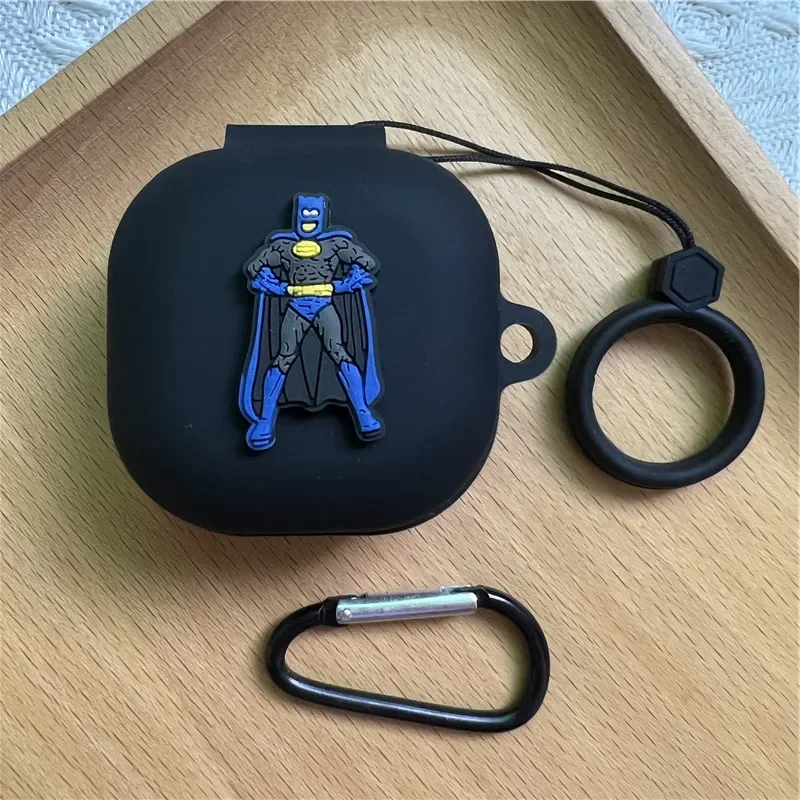 Funda de auriculares de dibujos animados de Marvel Batman para Samsung Galaxy Buds FE Buds Pro Buds 2 Buds2 Buds Live, funda protectora de silicona - imagen 5