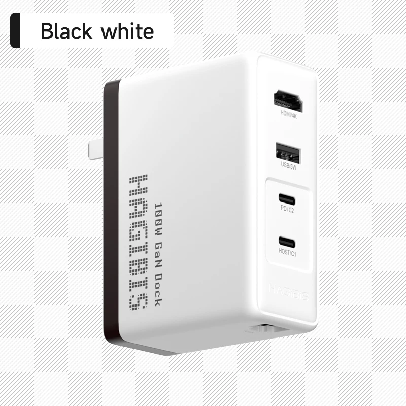 Black White-US plug