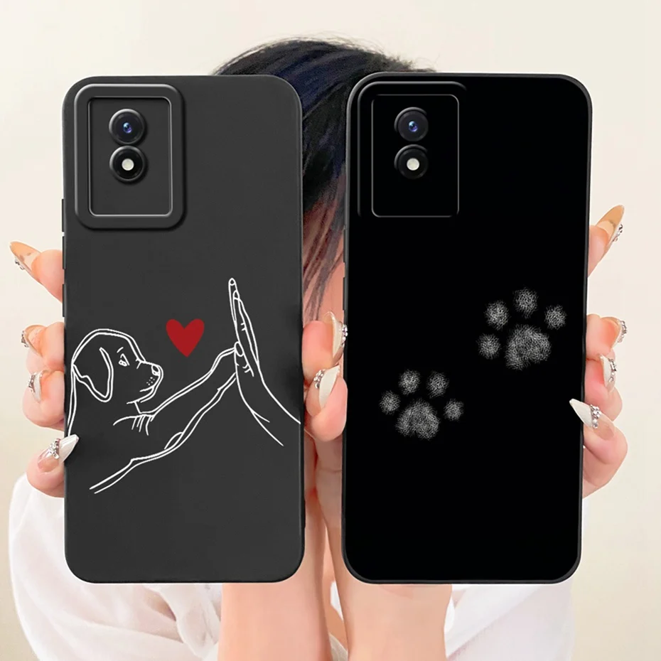 Nueva funda de teléfono de moda para Vivo Y02 Y02A Y02T Y02S fundas de silicona suave para Vivo Y02 Y02s cubiertas a prueba de golpes parachoques - imagen 4
