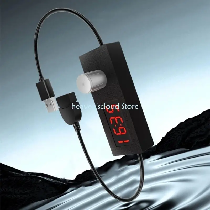 Cambio temporizador USB negro Y88B para luces y ventilador con duración ajustable - imagen 2