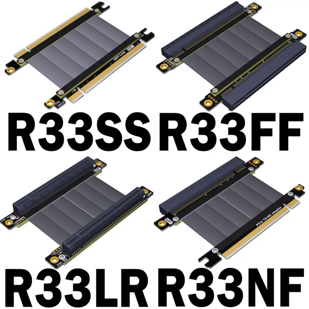 Cable de puente de GPU PCIe 3,0x16, adaptador de placa hembra a hembra macho a macho, servidor de prueba de señal, elevador, extensor Flexible