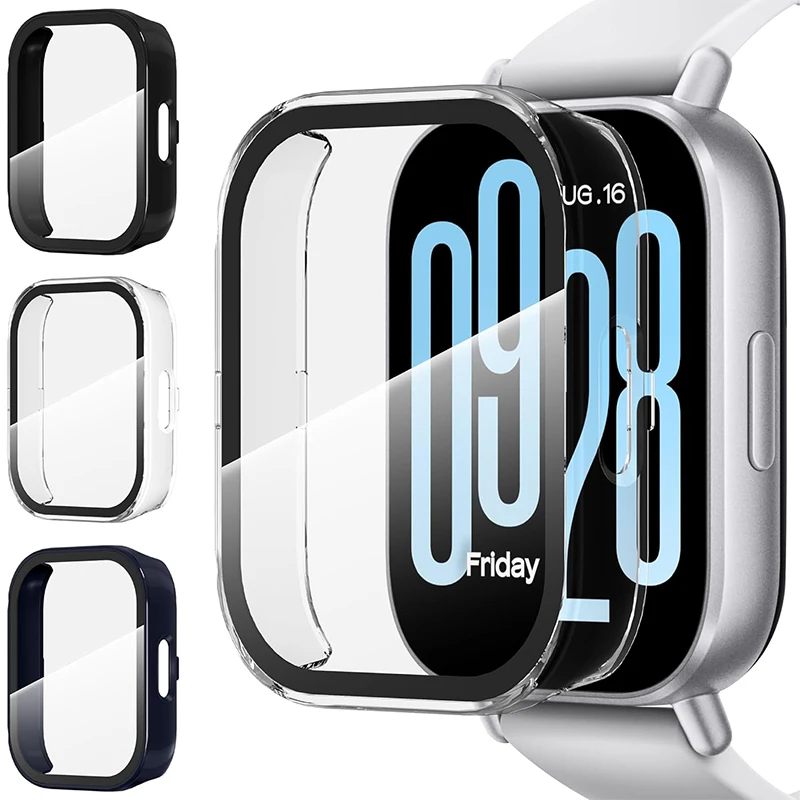 Protectores de pantalla de PC duro y vidrio templado para Redmi Watch 5 Active/5 Lite Smartwatch funda protectora a prueba de golpes - imagen 2
