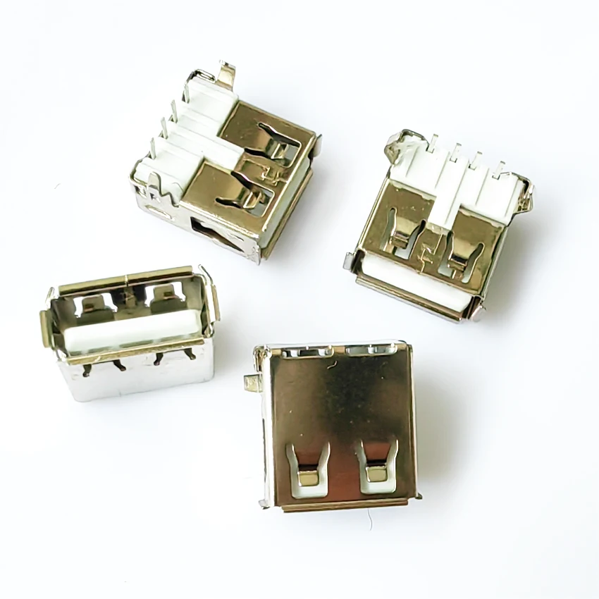 10 Uds USB 2,0 4 pines tipo A conector hembra G54 2 pies 90 grados carga de transmisión de datos - imagen 4