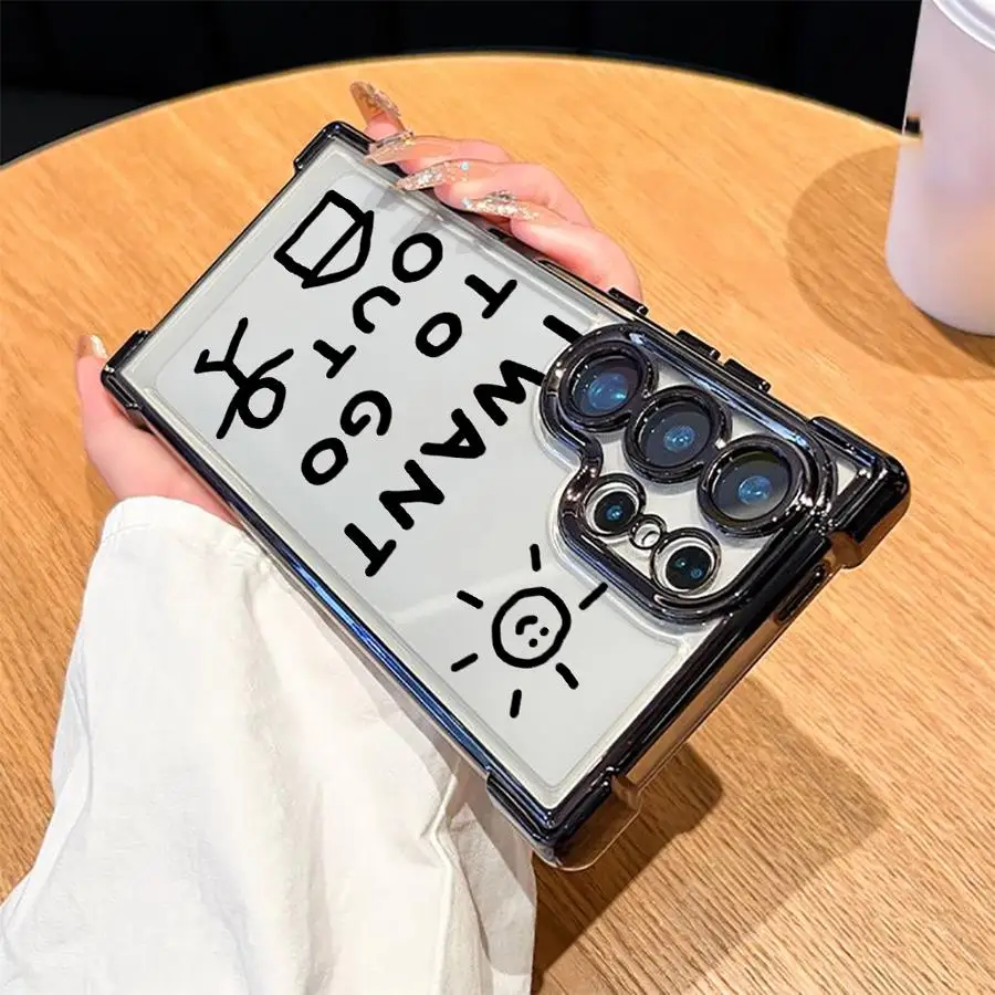 Funda para Samsung Galaxy S23 S21 Plus S25 Edge S24 S22 Ultra S20 FE Funda suave Quiero ir a casa - imagen 4