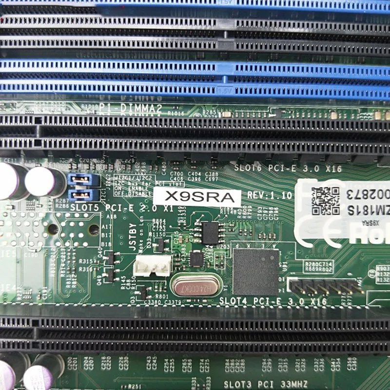 X9SRA para estación de trabajo Supermicro placa base ATX LGA 2011 C602 E5-2600/1600 V2 DDR3 PCI-E3.0 alta calidad completamente probado envío rápido - imagen 4