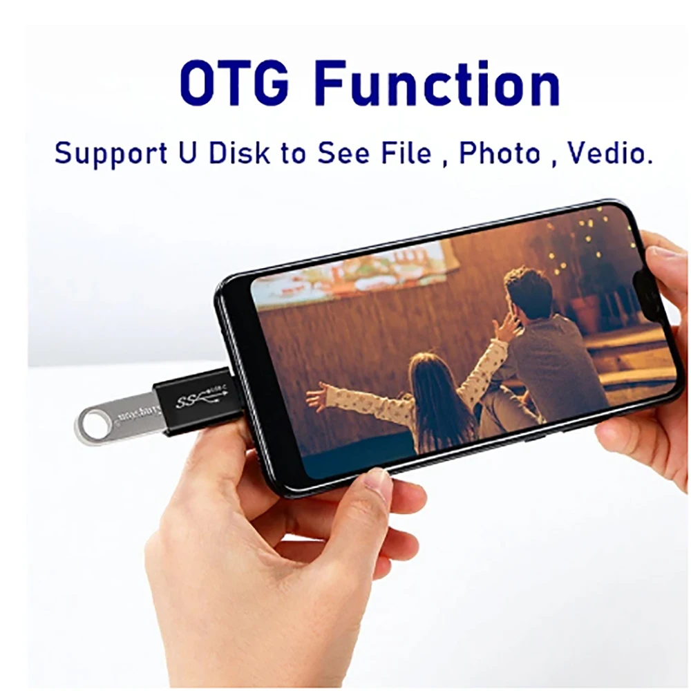 Adaptador Universal OTG tipo C USB C macho a Micro USB hembra convertidor de USB-C para Macbook Samsung Note 20 conector Ultral Huawei - imagen 2