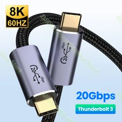 Cable USB-C a USB-C 100W 20Gbps para MacBook y Samsung