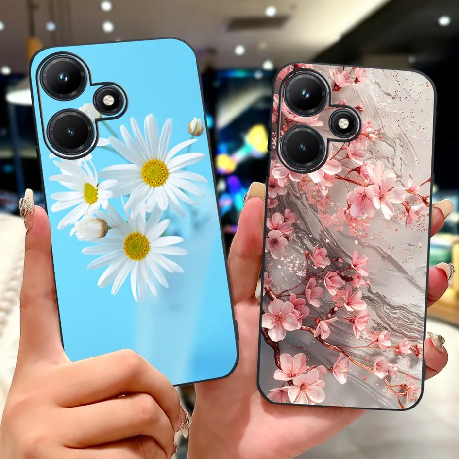 Funda silicona Infinix Hot 30 30i 4G – Flor suave antigolpes - imagen 5