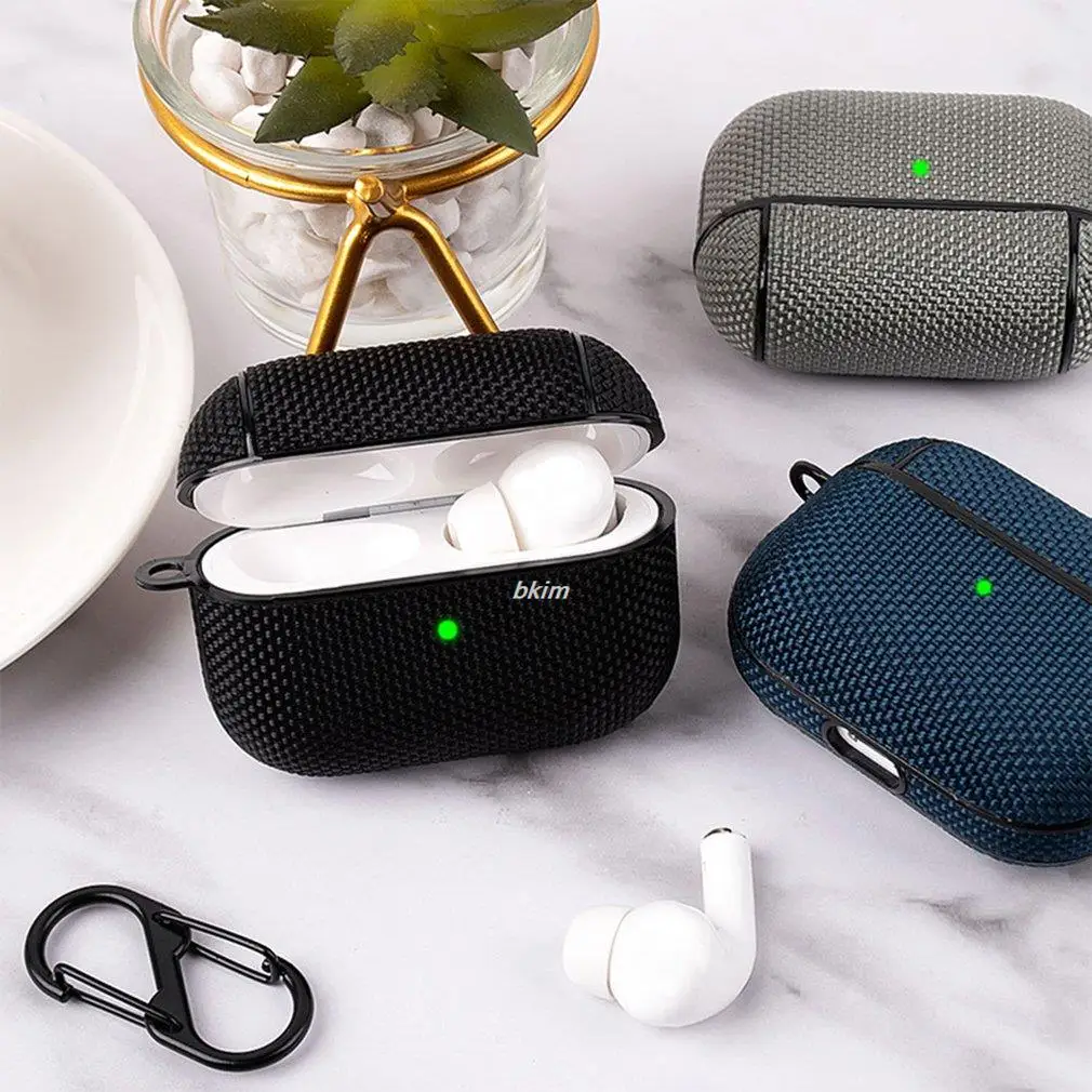 Funda protectora para auriculares AirPods 2, cubierta protectora de nailon impermeable para Apple Air Pods 2, 1, 3 pro, caja de carga inalámbrica