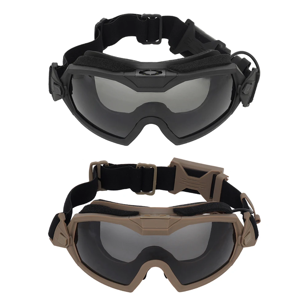 Gafas antiniebla para Paintball, lentes transparentes con microventilador, protección ocular resistente a los arañazos, gafas de seguridad para caza