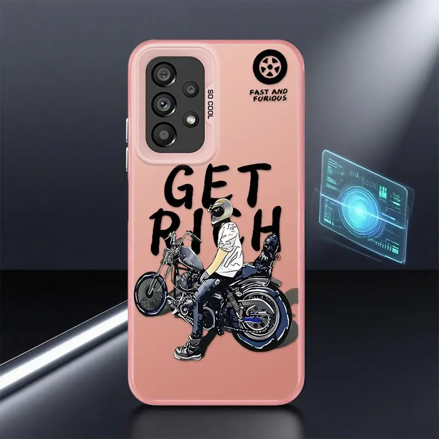 Funda moderna locomotora masculina para Samsung Galaxy A26 A36 A73 A51 A56 A35 A72 A52 A55 A54 A53 A71 carcasa blanda - imagen 3