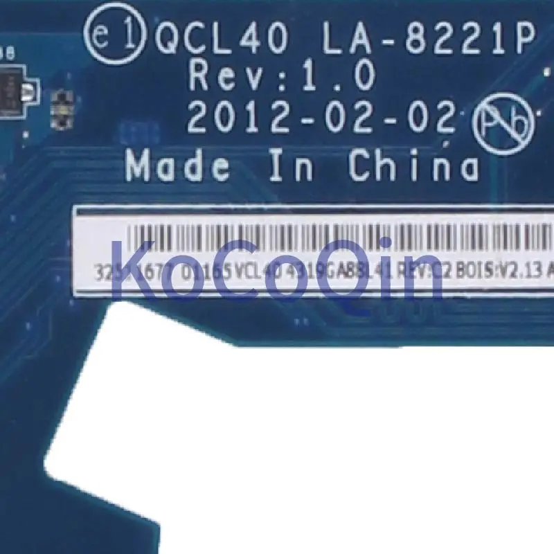 Placa base para ordenador portátil ASUS K45A, K45VD, A45V, K45VM, K45VS, A85V, 60NB0020, QCL40, 8221P, SLJ8E, DDR3, LA-8221P - imagen 4