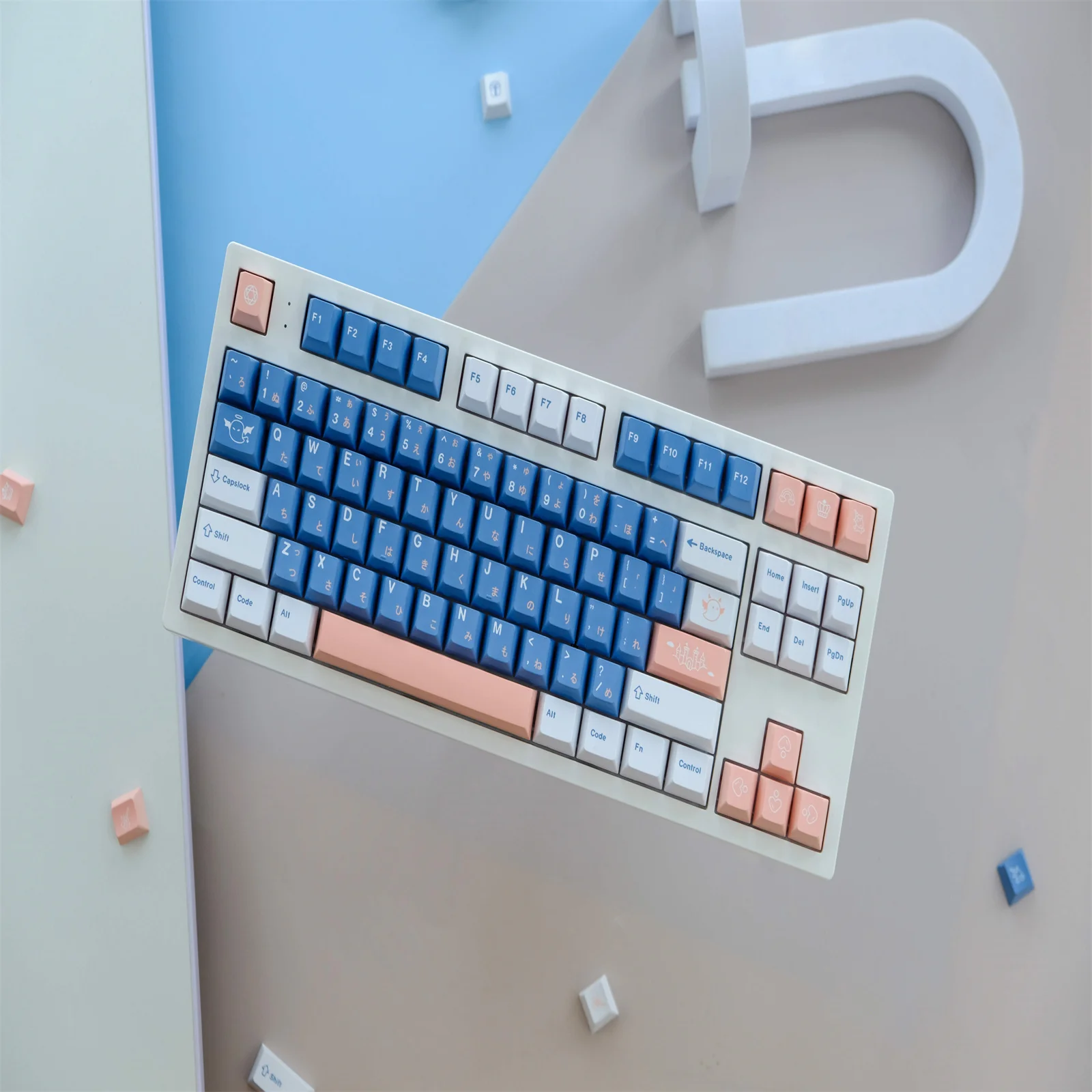 GMK-teclas de regalo, 134 teclas, Material PBT, perfil de cereza para teclado mecánico Cherry MX Switch 61/64/68/75/84/87/98/104 - imagen 4