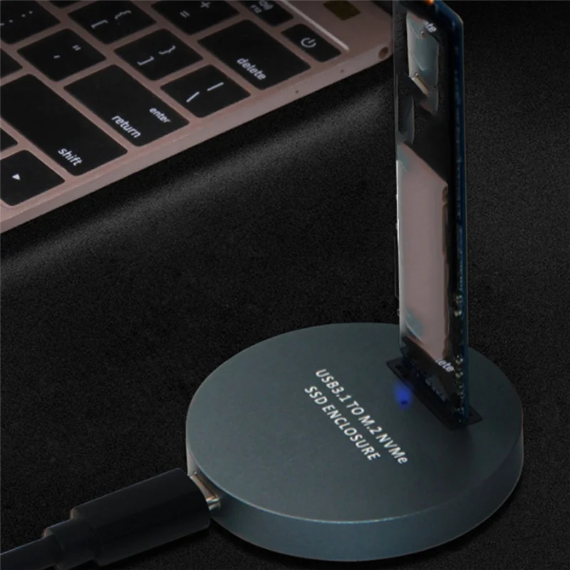 Adaptador de lector externo M. 2 PCI-E Nvme SSD a USB-C Estación de acoplamiento USB para M. 2 (llave M) - imagen 2