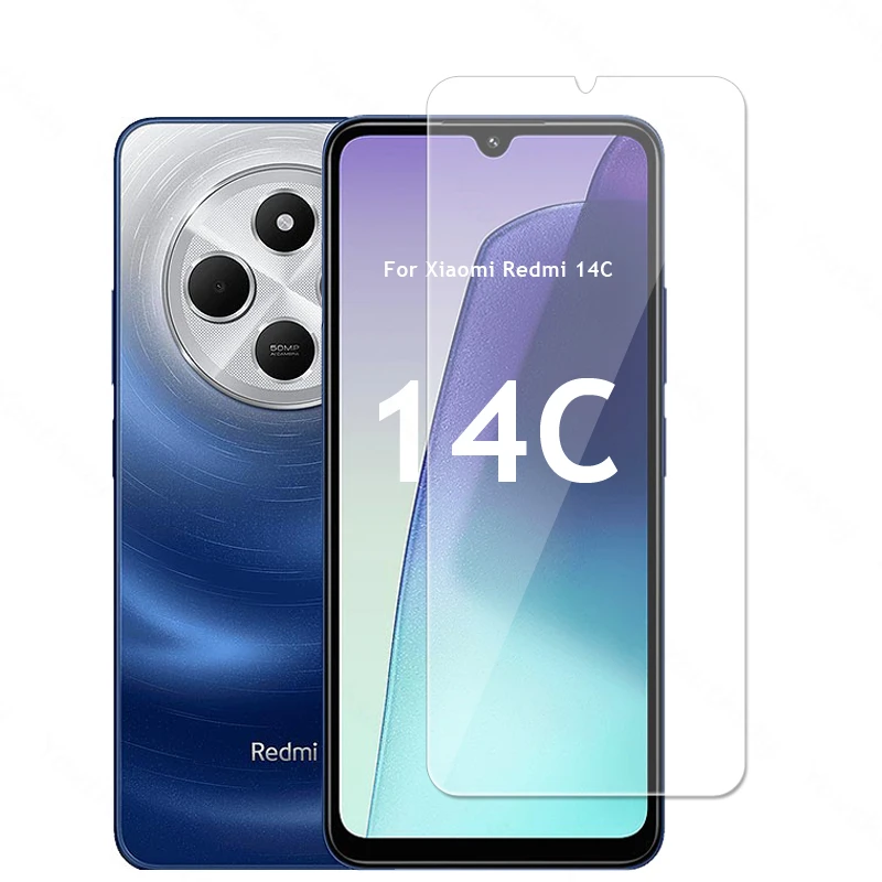 Para Xiaomi Redmi 14C vidrio Redmi 14C vidrio templado HD Protector de pantalla 9D película protectora Redmi 14C película templada de vidrio - imagen 2