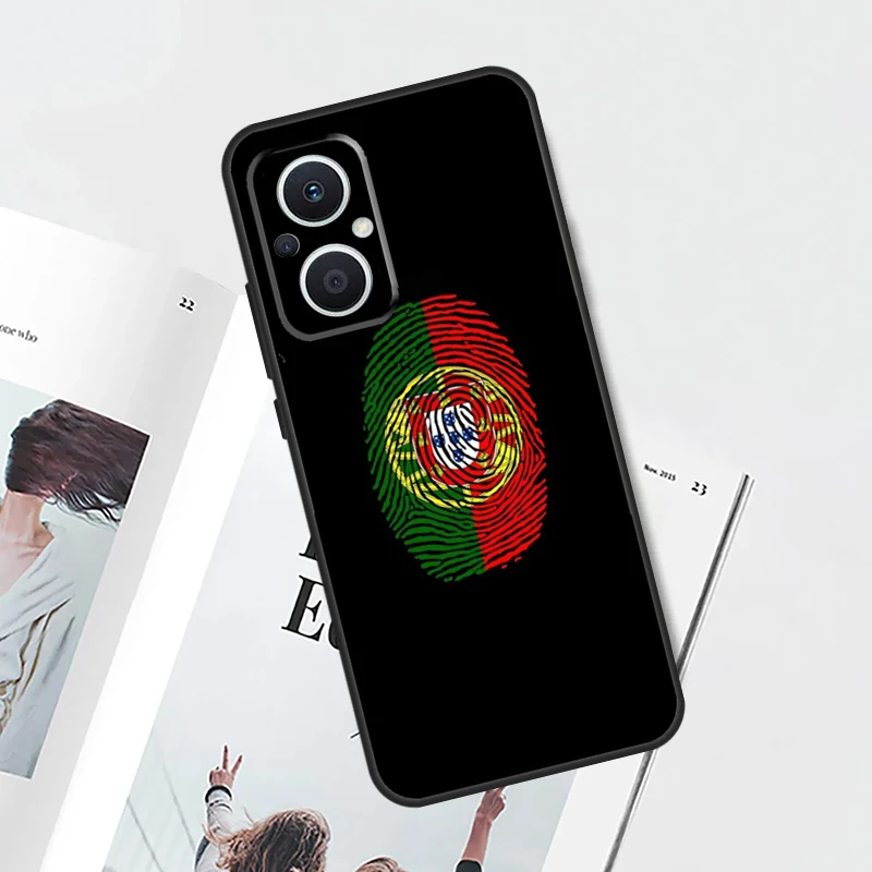 Funda con bandera de Portugal para OPPO Find X9 X8 X6 Pro OPPO Reno 7 8 Lite 10 11 12 13 14 Pro 11F 12F 13F 14F - imagen 2