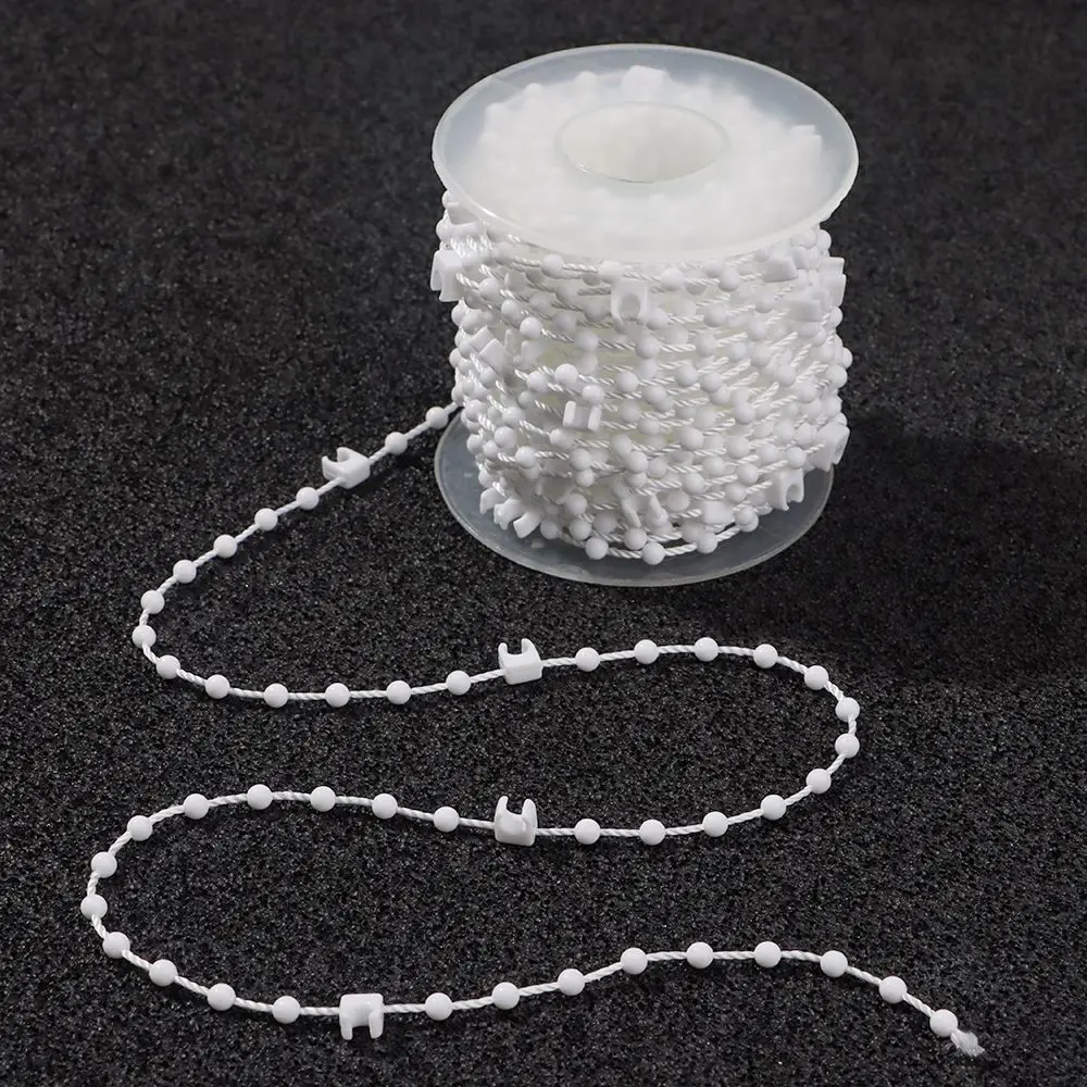 Cadena Vertical de fondo ciego, accesorios de cortina para decoración del hogar, rodillo blanco, 10/20 metros - imagen 4