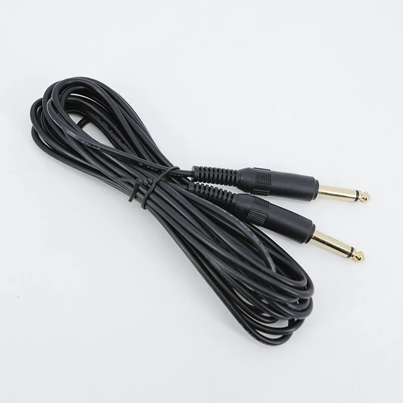Cable de guitarra de 6,35mm 1/4 macho a macho/Cable de Audio estéreo equilibrado TRS para guitarra eléctrica bajo amplificador mezclador altavoz 1-5m q1 - imagen 5