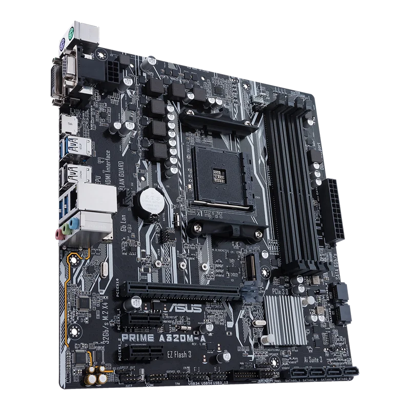 Placa base ASUS PRIME A320M-A compatible con AMD 5600 5700X 5700x3D 5800x3D DDR4 3200 +(OC) M.2 PCIe 3,0 AM4 HDMI placa base mATX - imagen 4