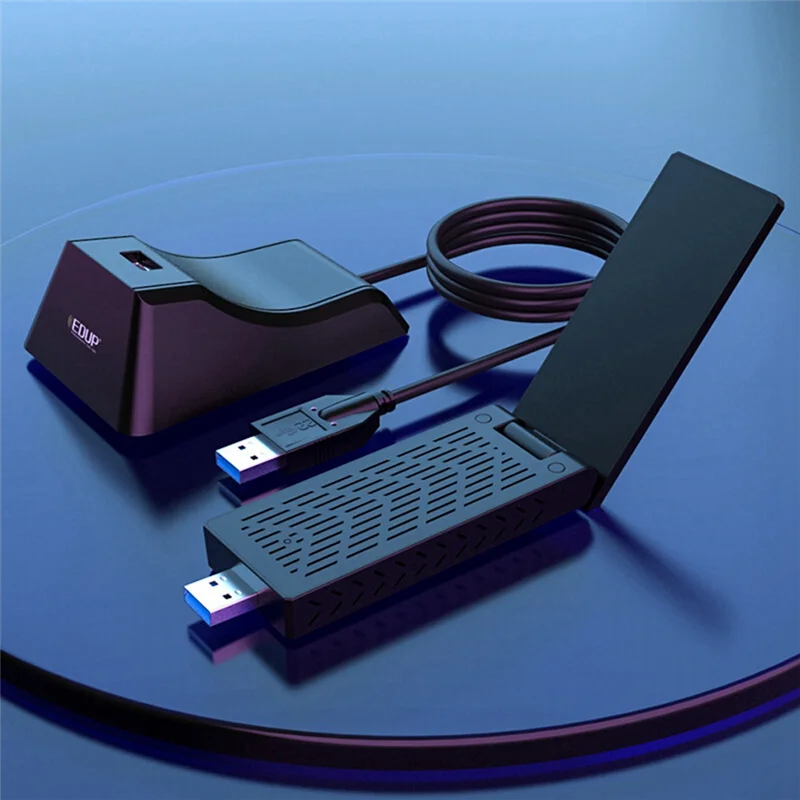 EDUP-receptor WIFI para deportes electrónicos de alta potencia, 1900M, tarjeta de red USB de doble banda, mejora de señal, tarjeta de red externa para ordenador - imagen 2