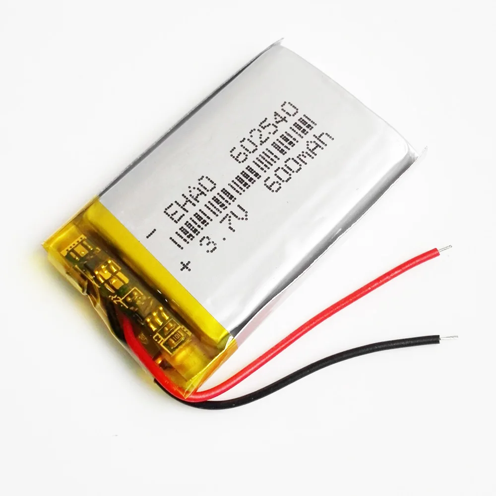 Lote de 10 Uds. De batería recargable LiPo de polímero de litio de 3,7 V y 600mAh 602540 para PAD DVD E-book grabadora Bluetooth altavoz auriculares - imagen 4