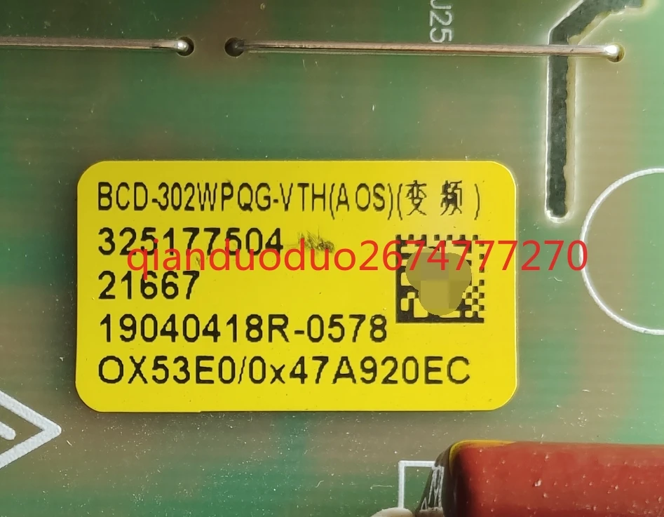 La placa de ordenador BCD-302WPQG-VTH (A0S) (conversión de frecuencia) es adecuada para el tablero de control principal del refrigerador Jinghong 325177504