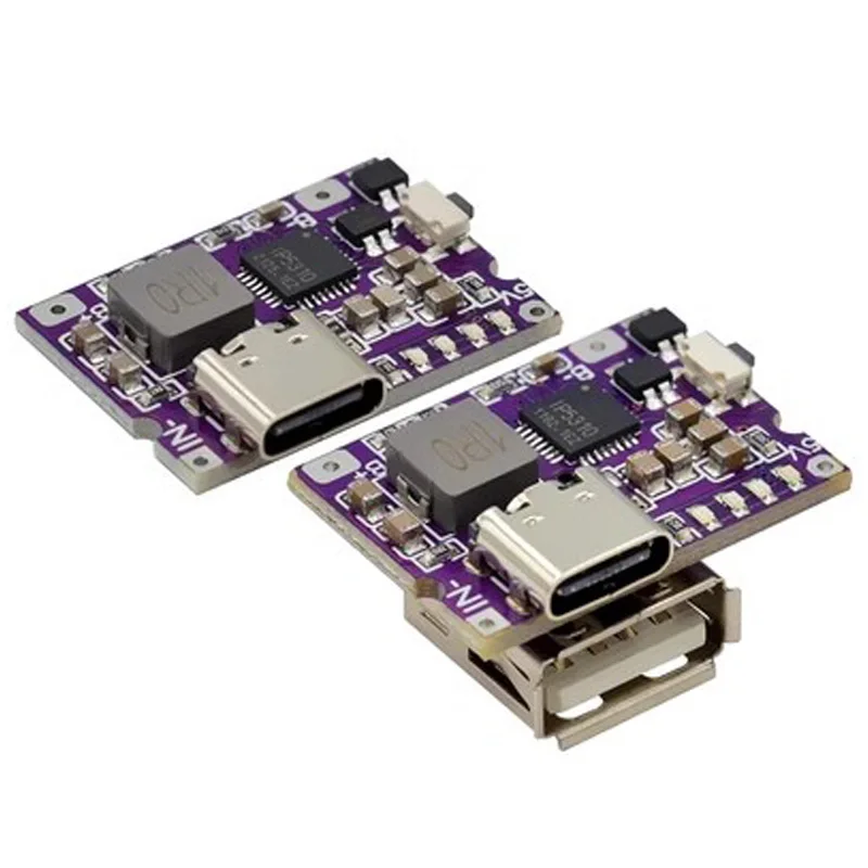 Convertidor de impulso USB tipo C, módulo de potencia de aumento IP5310, accesorios de Banco de energía móvil con interruptor indicador LED, 5V, 3.1A