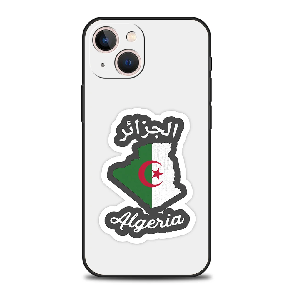 Funda de teléfono suave de TPU de lujo para iPhone 17 Air 16E 16 11 15 14 Pro MAX 12 13 7 8 Plus X XR XS SE 2022, funda con bandera de Argelia - imagen 2