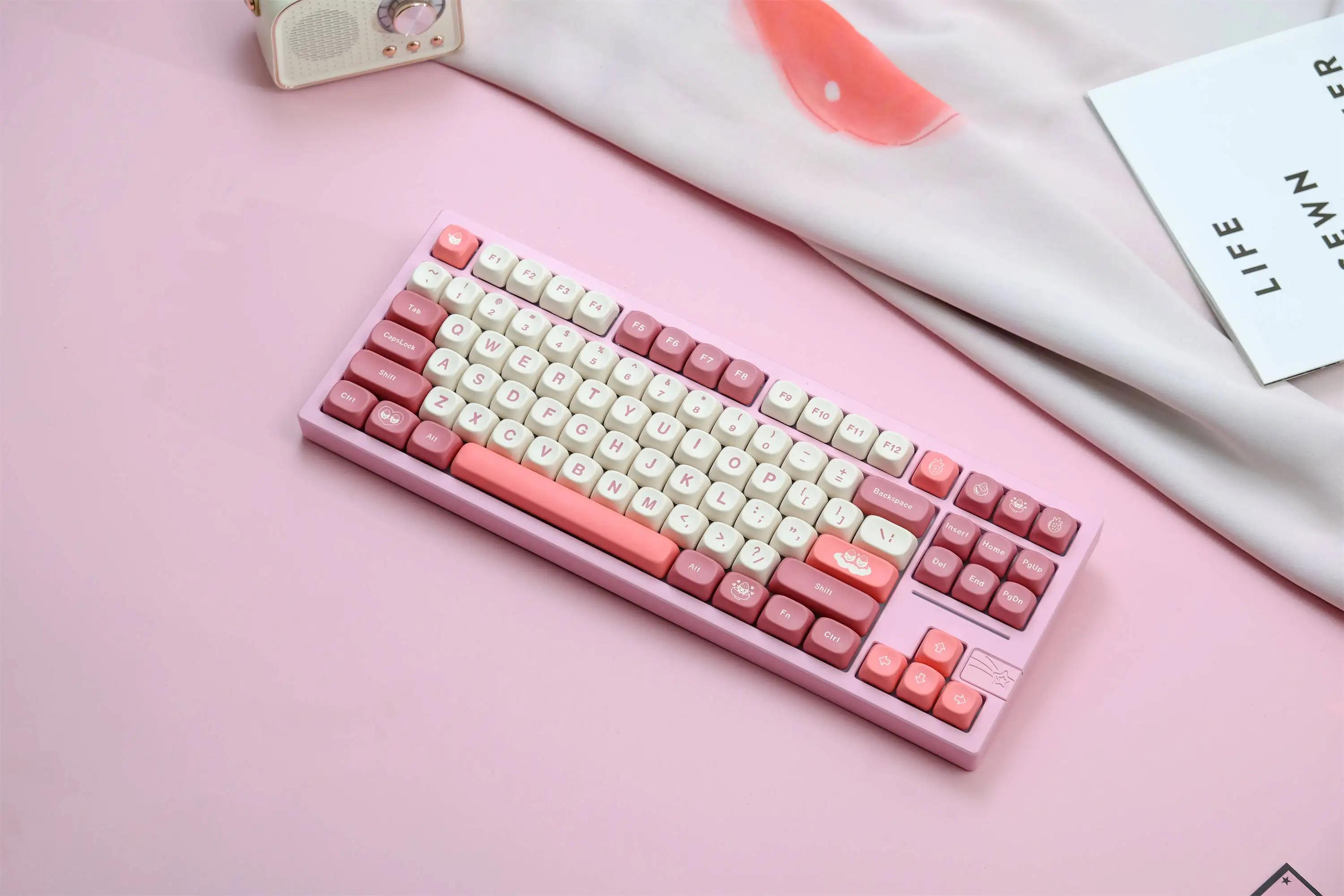 GMK-Tapa de tecla Daifuku, teclas PBT, perfil MOA, DYE-SUB personalizado para teclado mecánico, 126 teclas - imagen 3