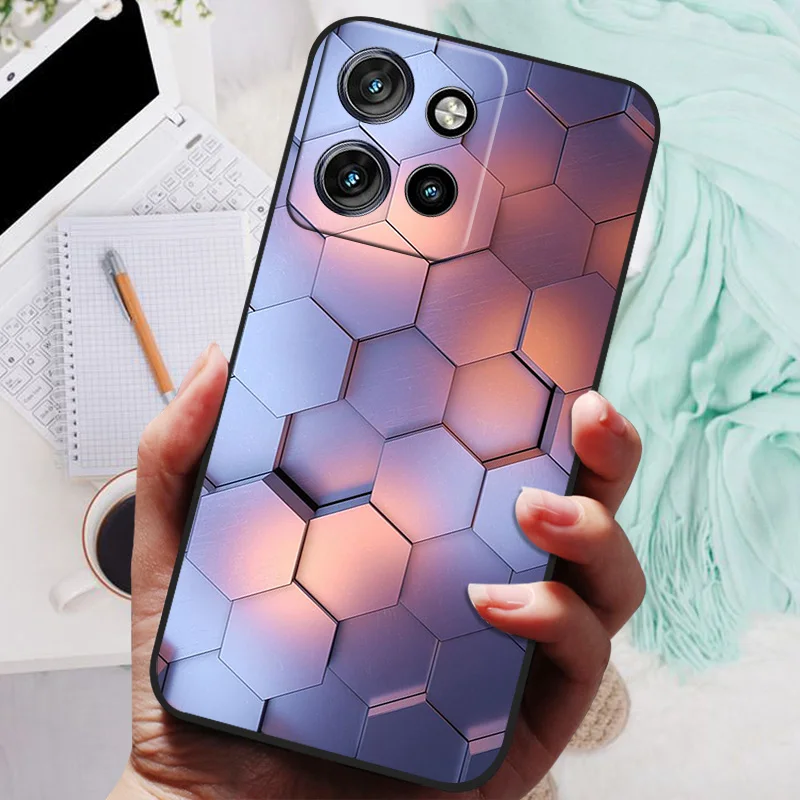 Para Motorola Moto G75 funda León Lobo funda trasera suave de silicona para Moto G75 5G fundas de teléfono en MotoG75 2024 funda protectora - imagen 2