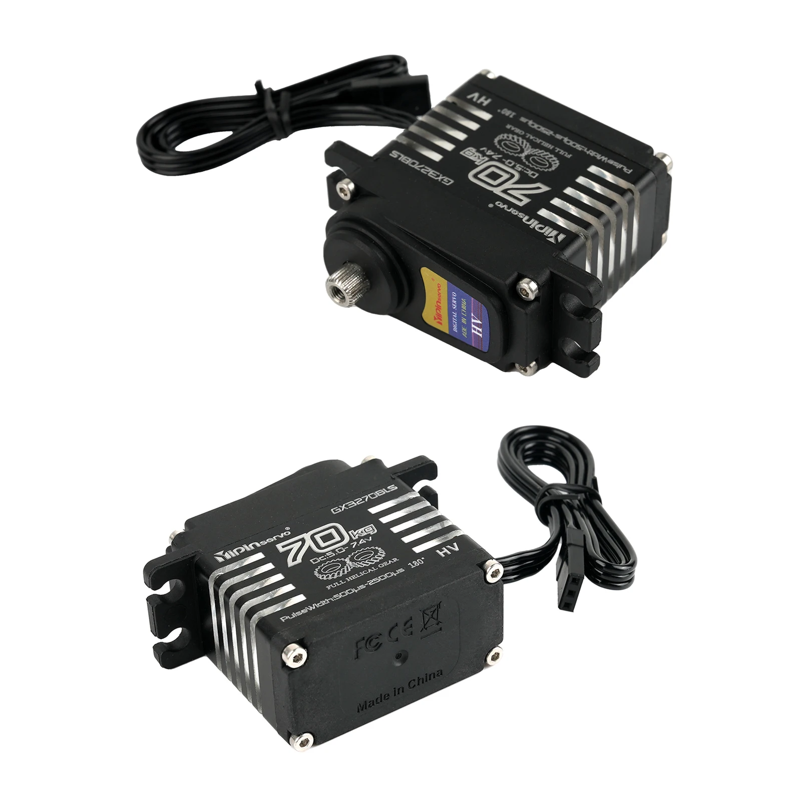 YP3270BLS 70KG alto par de alto voltaje Metal Gear Servo Digital IP68 Servos de Motor sin escobillas para 1/10 1/8 TRX6 scx10 RC Crawler - imagen 2