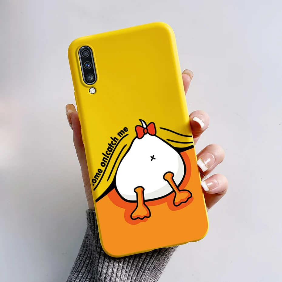 Funda para Samsung Galaxy A70 elegante flor pintada a prueba de golpes TPU funda de teléfono de silicona suave para Samsung A70 A 70 A705F - imagen 3