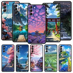 Funda TPU Samsung Galaxy S25 / S24 / S23 / S22 / S21 – Paisaje Japonés
