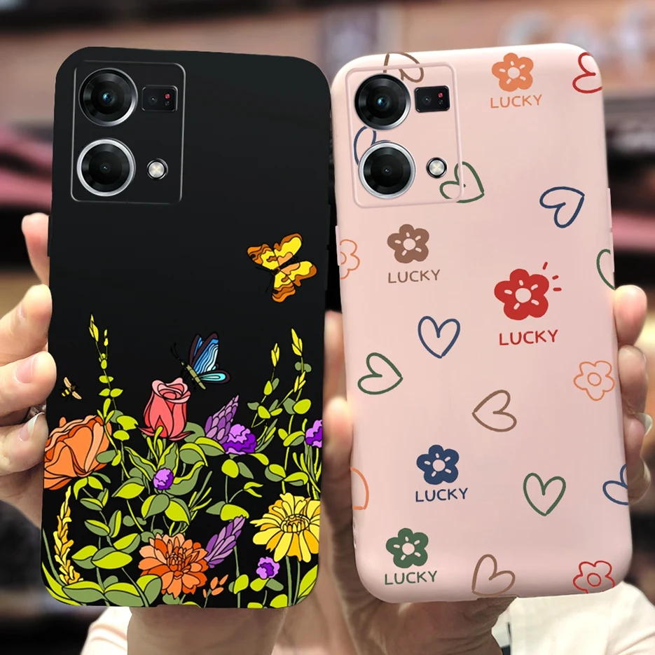 Funda trasera de TPU suave para Oppo Reno7 4G, cubierta pintada con arte encantador, CPH2363, F21 Pro, 2022 - imagen 5